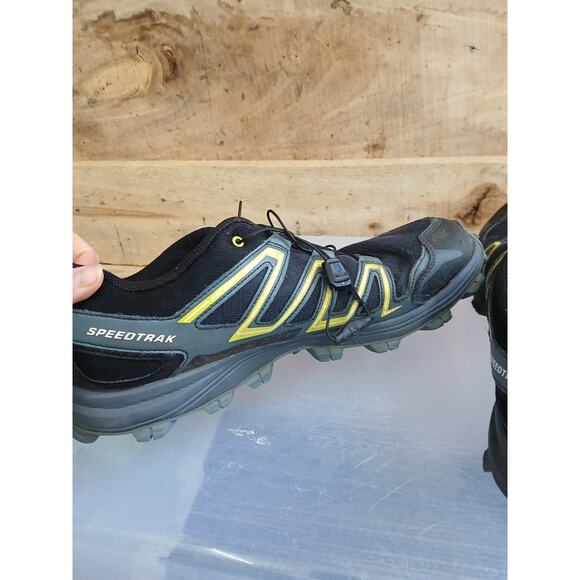 Salomon Speedtrak Trail Running Hiking Shoes Black/Radiant yellow 11.5 mens main image 6